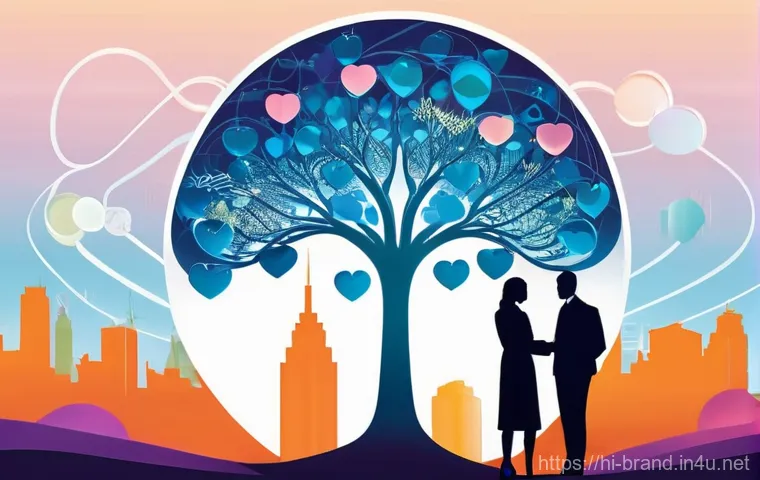 브랜드 커뮤니케이션 직무의 필수 체크포인트 - **Prompt 1: The Genesis of a Brand Story**
    A vibrant, dynamic illustration depicting a creative ...