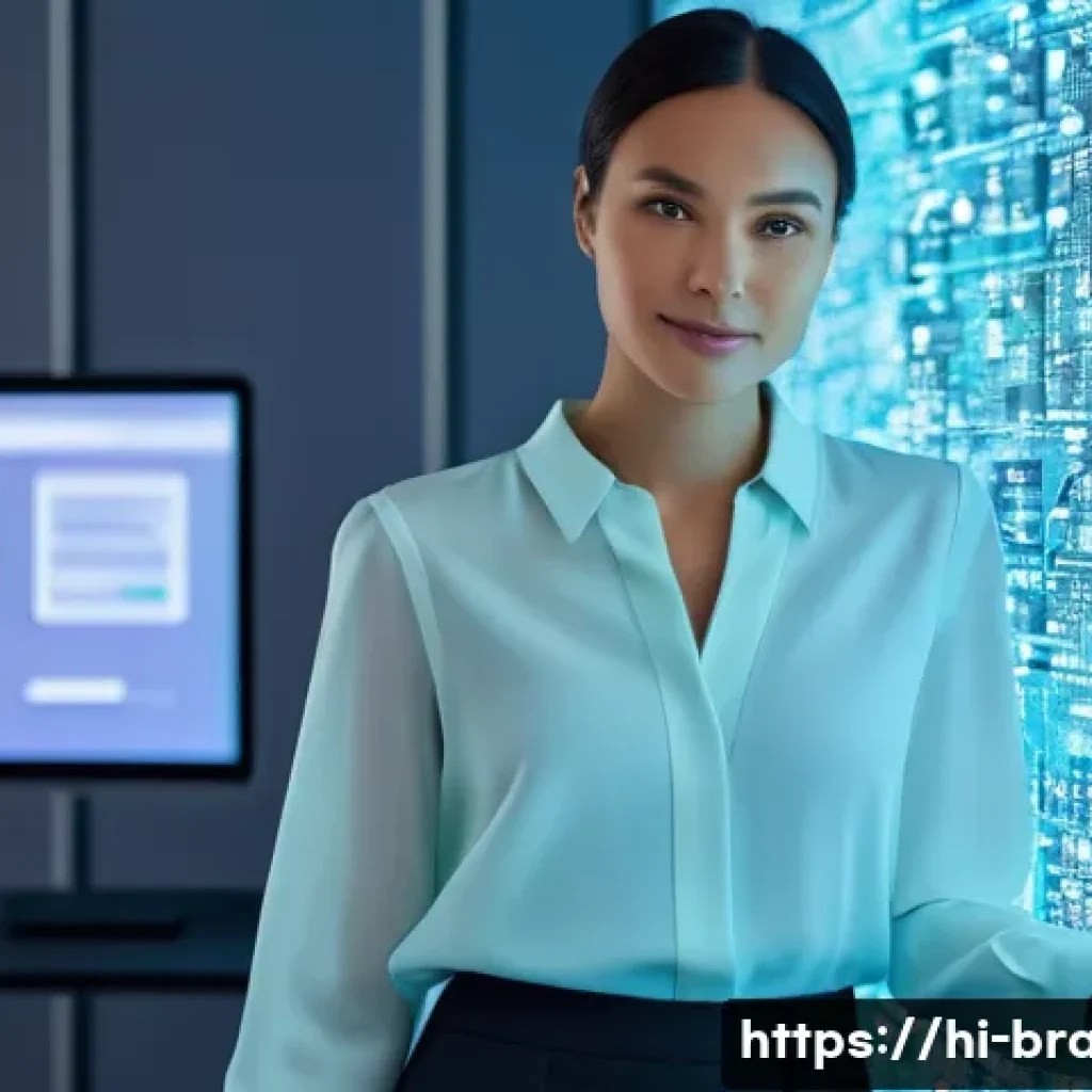 브랜드 커뮤니케이션 전문가의 하루 - **Prompt:** A dynamic, modern brand communication specialist, a woman in her late 20s or early 30s, ...