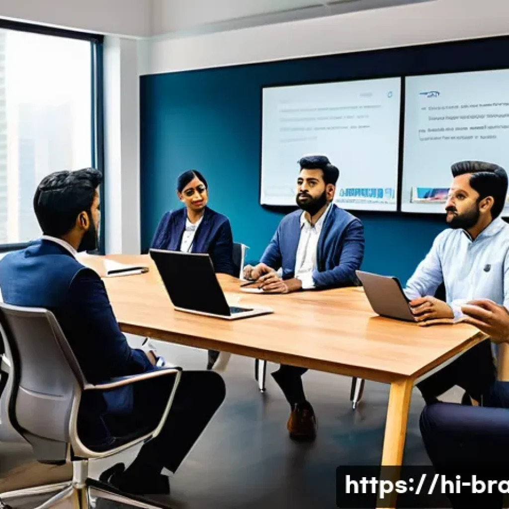 브랜드 커뮤니케이션 워크샵 리뷰 - A professional corporate workshop scene focused on brand communication with diverse Indian participa...